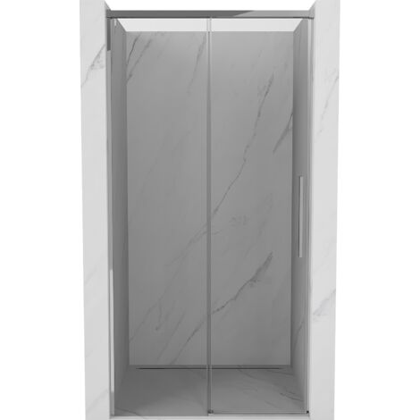 Mexen Rox puertas de ducha correderas 135 cm, transparente, cromo - 8C2-135-000-01-00