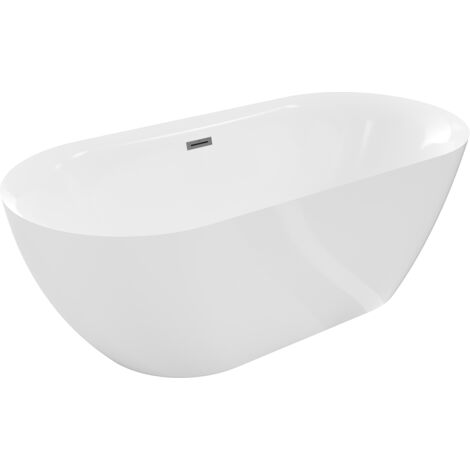 Mexen Roxy ba帽era exenta 170 x 80 cm, blanca, desbordamiento metal gun - 51201708000-95