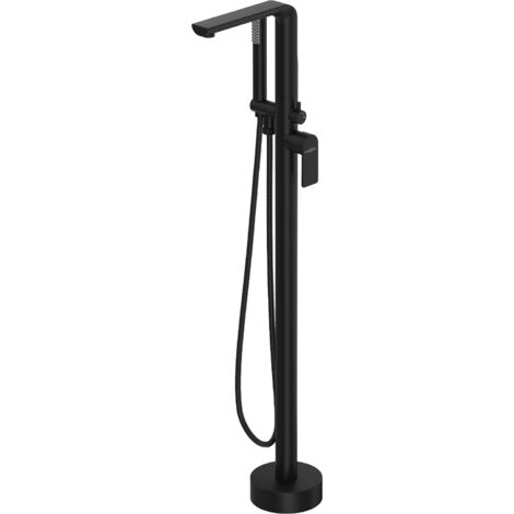 Mexen Roxy grifo de ba帽era independiente, negro - 75533-70