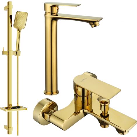 Mexen Royo DQ62 ensemble baignoire, doré - 72213DQ62-50
