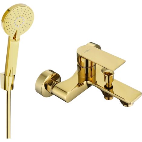 Mexen Royo R40 mitigeur de baignoire avec douchette, or - 7223R40-50