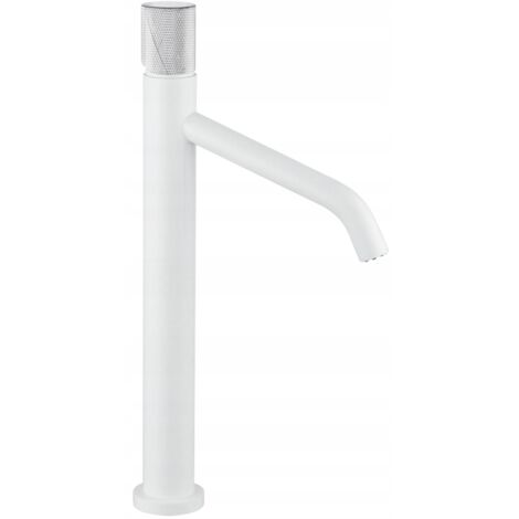 Mexen Rumba One grifo de lavabo alto, blanco/cromo - 73511-22