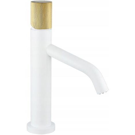 Mexen Rumba One rubinetto per lavabo, bianco/cromo - 73501-25
