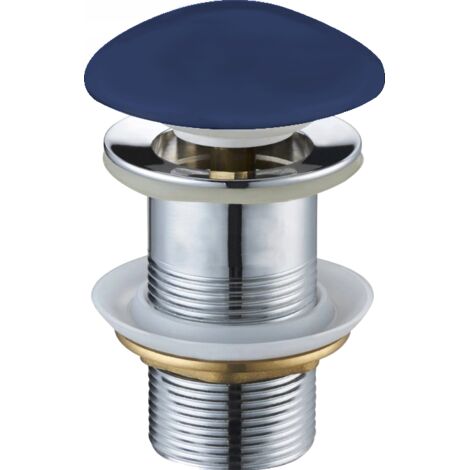 Mexen runder Klick-Klack-Stöpsel, Keramik Marineblau matt - 79910-42