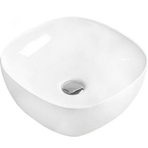 Mexen Sara lavabo sobre encimera 37 x 37 cm, blanco - 21123700