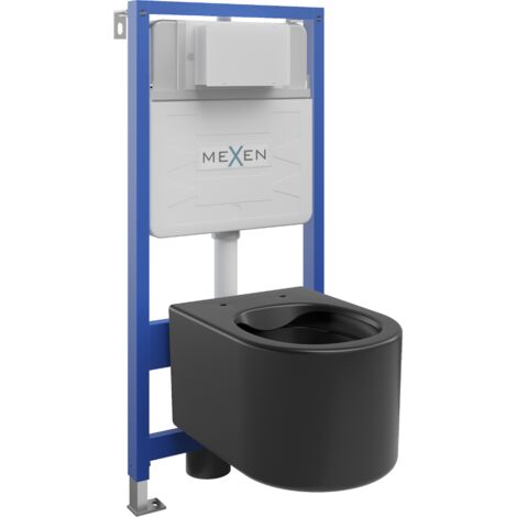 Mexen set da incasso WC struttura Fenix Slim con vaso WC Sofia, nero opaco - 6103354XX85