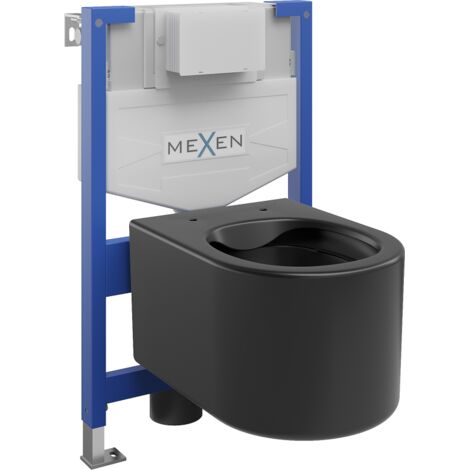 Mexen set da incasso WC struttura Fenix XS-F con vaso WC Sofia, nero opaco - 6803354XX85