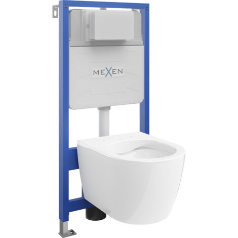 Mexen set da incasso WC telaio Fenix Slim con vaso WC Carmen, bianco lucido - 6103388XX00