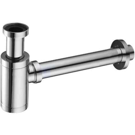 Mexen sif贸n medio para lavabo redondo, cromo - 79950-00