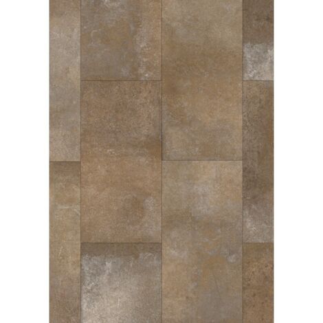 Mexen Silver Brown campione di pannelli vinilici 610 x 305 mm SPC 6,5 mm, sottostrato IPEX 1,5 mm, 4 V-Fuga, Mattone - F1160-S