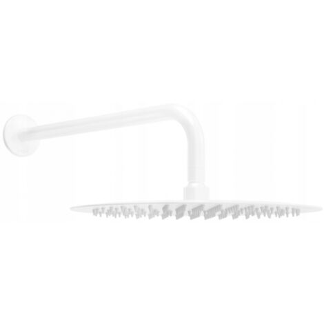 Mexen Slim soffione doccia 30 cm con braccio doccia, bianco - 79230211-20