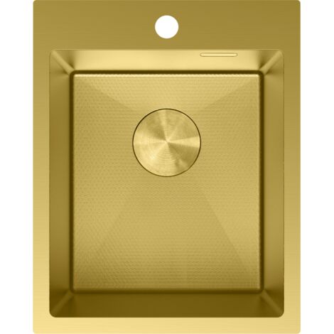 Mexen Solix Edelstahlspüle 1-Becken 400 x 500 mm, gold HC - 6406401000-55HC