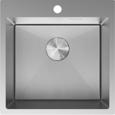 Mexen Solix évier en acier inoxydable 1 bac 500 x 500 mm, inox HC - 6407501000-01HC