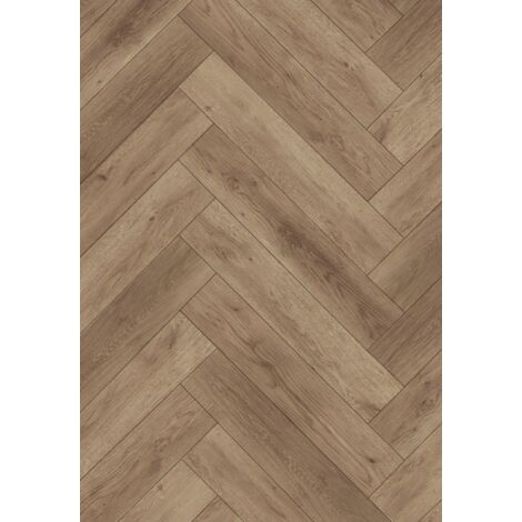 Mexen Spirit Lake panneaux en vinyle en chevrons 635 x 127 mm SPC 6,5 mm sous-couche 1,5 mm, 4 V-Fuga, Chêne