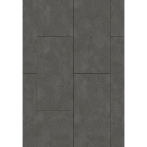 Mexen Steel Black Vinylplatten 610 x 305 mm SPC 6,5 mm, IXPE Unterlage 1,5 mm, 4 V-Fuge, Stein - F11