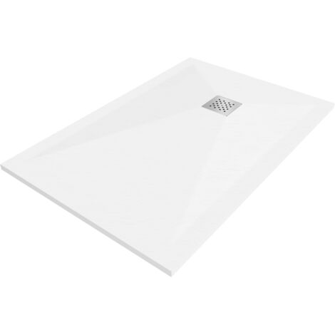 Mexen Stone+ plato de ducha compuesto rectangular 100 x 90 cm, blanco - 44109010