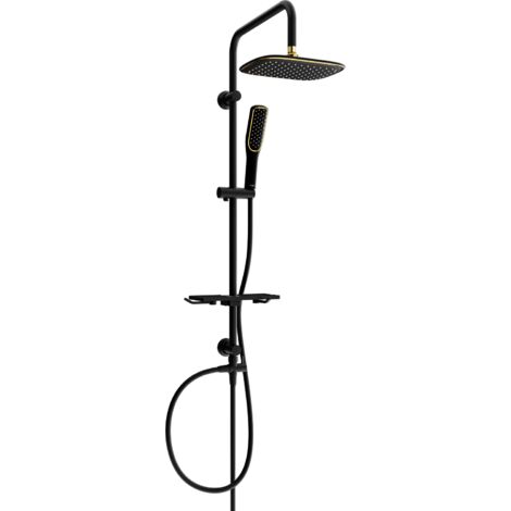 Mexen T49 colonne de douche, noire/or - 798494993-75