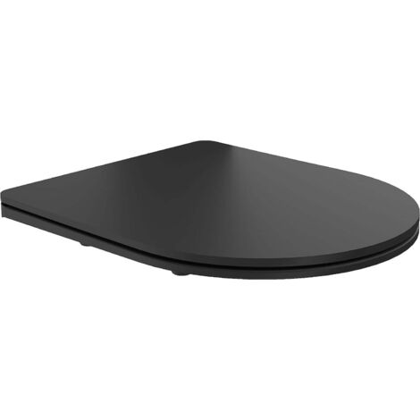 Mexen tapa del inodoro de cierre suave slim, duroplast, negro mate - 39100185