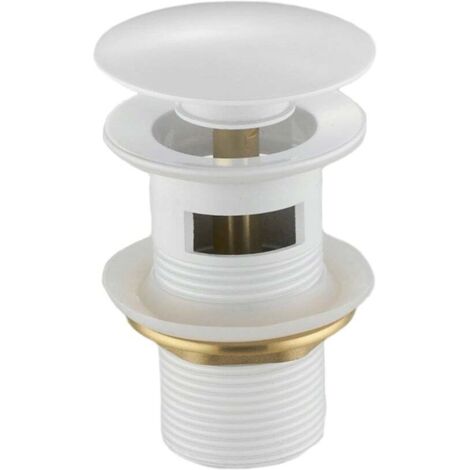 Mexen tap贸n clic-clac redondo con rebosadero, blanco - 79920-20