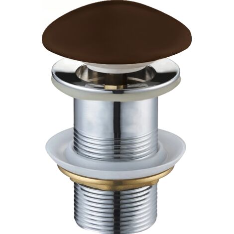 Mexen tappo clic-clac rotondo, marrone ceramico opaco - 79910-68