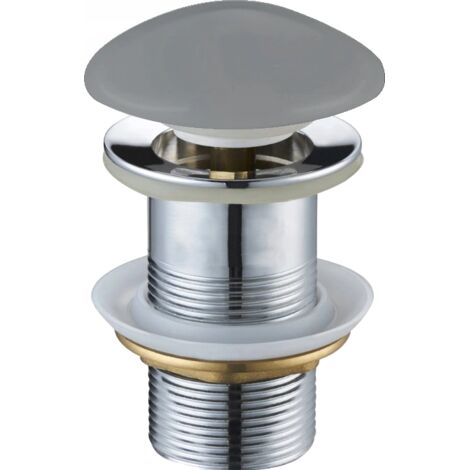 Mexen tappo klik-klak rotondo, ceramica grigio chiaro opaco - 79910-61