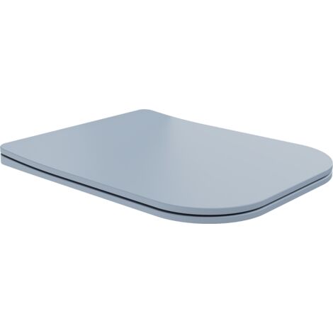 Mexen Teo siège de toilette à descente lente slim, duroplast, gris-bleu mat - 39840069