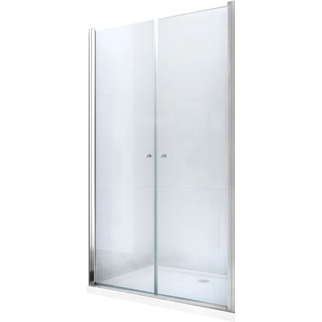 Mexen Texas Drehbare Duschtür 90 cm, Transparent, Chrom - 880-090-000-01-00