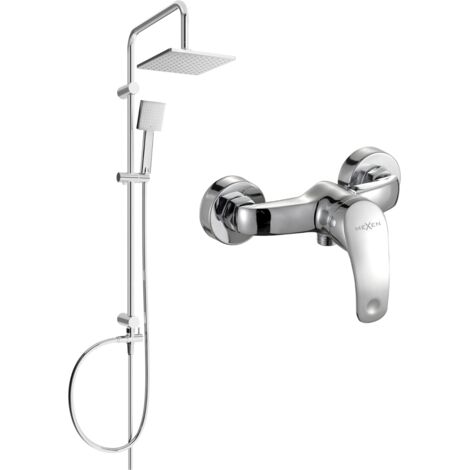 Mexen Tord conjunto de ducha exterior con rociador y grifo de ducha Fabia, cromo - 746540200-00