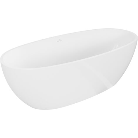 Mexen Torino baignoire autoportante en conglomérat 175 x 78 cm, blanc brillant - 57271757810