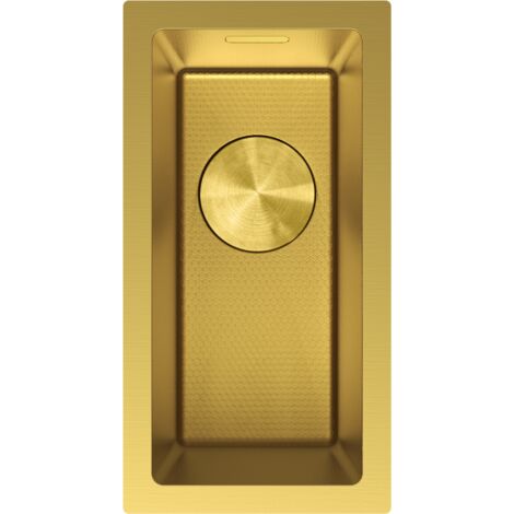 Mexen Trixo Edelstahlspüle 1-beckig 230 x 440 mm, gold HC - 6411221000-55HC