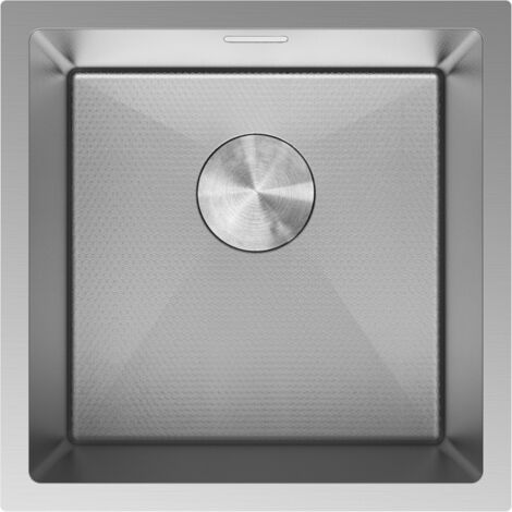 Mexen Trixo lavello in acciaio 1 vasca 440 x 440 mm, inox HC - 6413441000-01HC