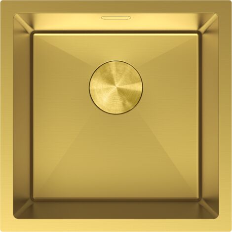 Mexen Trixo lavello in acciaio inox 1-vasca 440 x 440 mm, oro - 6413441000-55