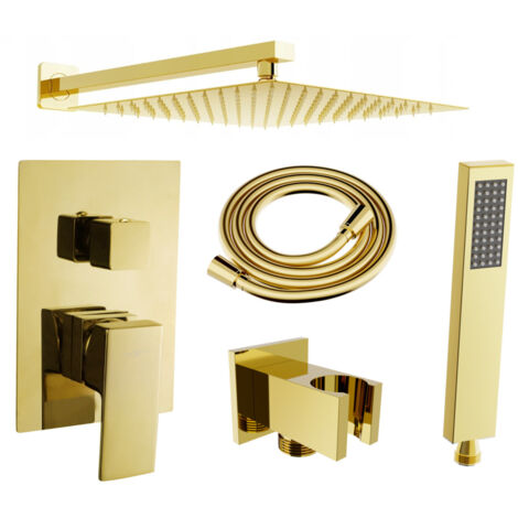 Mexen Uno DR02 conjunto de ducha empotrado, dorado - 71435DR02-50
