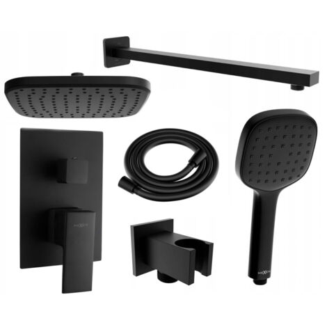 Mexen Uno DR33 ensemble de douche encastré, noir - 71435DR33-70