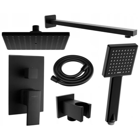 Mexen Uno DR45 conjunto de ducha empotrado, negro - 71435DR45-70