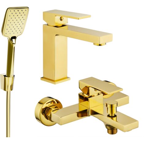 Mexen Uno R62 set da bagno, oro - 71403R62-50