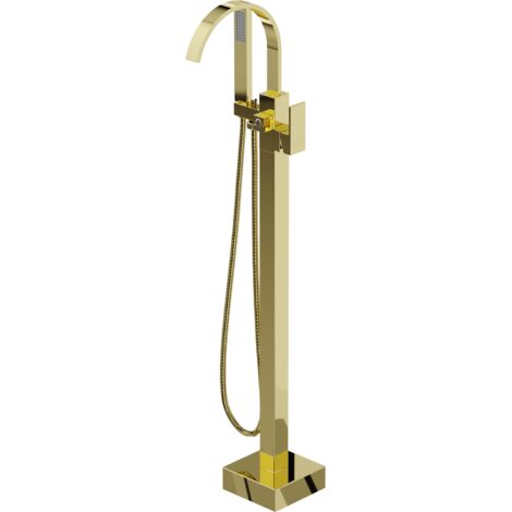 Mexen Veda rubinetto da bagno freestanding, oro - 75433-50