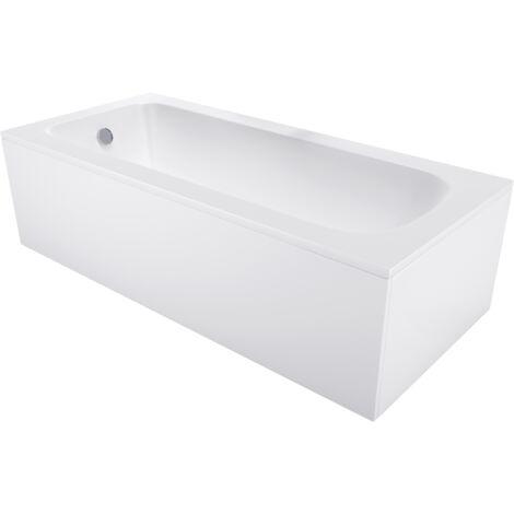 Mexen Vega ba帽era rectangular 150 x 70 cm con panel, blanca - 55011507000X