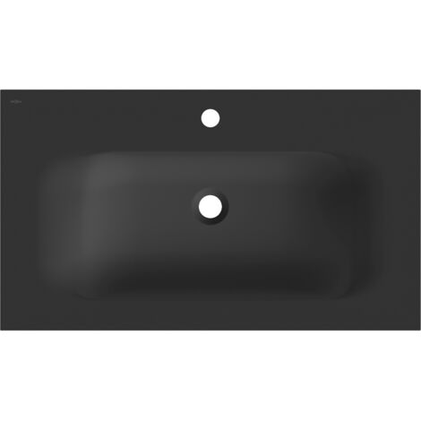 Mexen Vela Einbaubecken 81 x 46,5 cm, Schwarz matt - 25238071