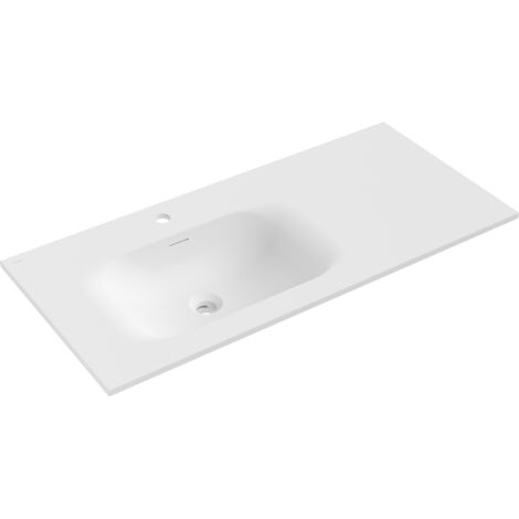 Mexen Vela Einbauwaschbecken links 101 x 46,5 cm, weiß matt - 25231001L