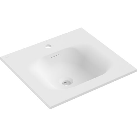 Mexen Vela lavabo encastrado en encimera 51 x 46,5 cm, blanco mate - 25235001