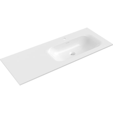 Mexen Vela lavabo incassato a destra 121 x 46,5 cm, bianco lucido - 25231200P