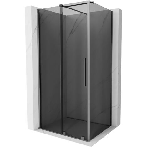 Mexen Velar cabina doccia scorrevole 110 x 100 cm, grafite, gun metal - 871-110-100-41-95