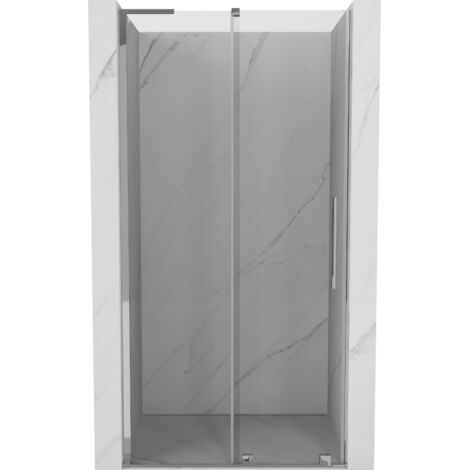Mexen Velar L puertas de ducha correderas 120 cm, transparente, cromo - 871-120-003-01-01