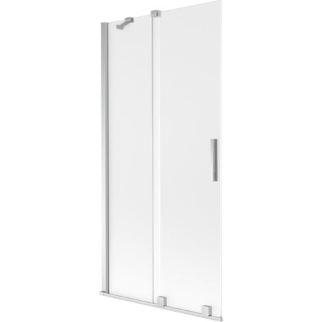 Mexen Velar mampara de ducha deslizable de 2 paneles 90 x 150 cm, escarcha, cromo - 896-090-000-31-01