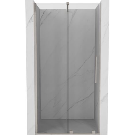 Mexen Velar porta doccia scorrevole 90 cm, trasparente, nichel spazzolato - 871-090-000-01-97