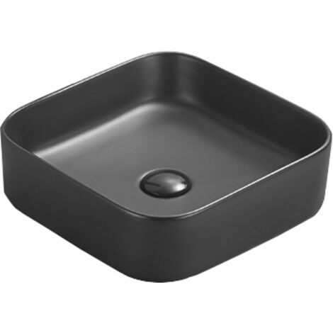 Mexen Vena lavabo da appoggio 37 x 37 cm, nero opaco - 22193785