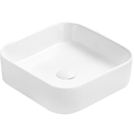 Mexen Vena lavabo de comptoir 37 x 37 cm, Blanc - 22193700
