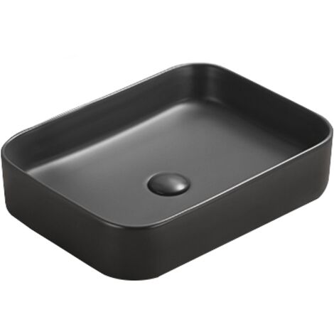 Mexen Vena lavabo de comptoir 50 x 37 cm, Noir mat - 22195085