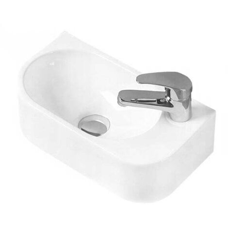 Mexen Viera Aufsatzwaschtisch links 40 x 21 cm, Weiß - 21274000L